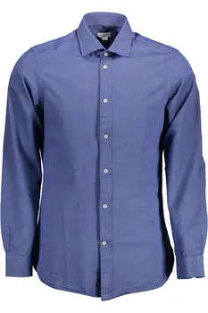 US POLO SHIRT LONG SLEEVE MAN BLUE