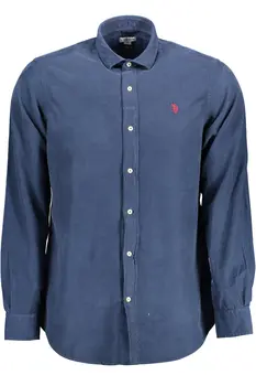 US POLO SHIRT LONG SLEEVE MAN BLUE