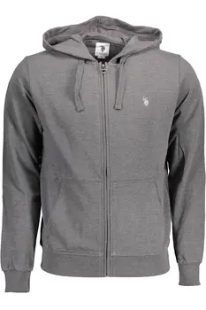 US POLO SWEATSHIRT WITH ZIP GRAY MAN