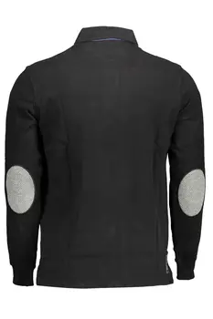 US POLO MEN'S LONG SLEEVED POLO BLACK