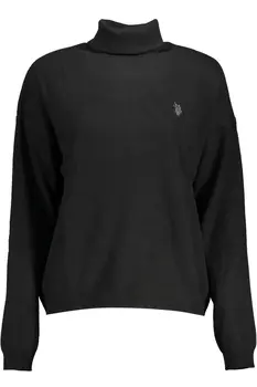US WOMEN'S BLACK POLO SHIRT