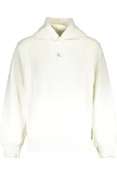 CALVIN KLEIN WHITE MEN'S SWEATSHIRT WITHOUT ZIP