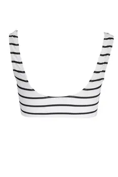 KARL LAGERFELD BEACHWEAR SWIMSUIT TOP WOMAN WHITE