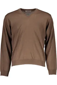 ROMEO GIGLI BROWN MEN'S SWEATER