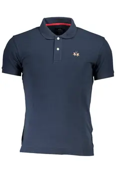 LA MARTINA POLO SHORT SLEEVE MAN BLUE