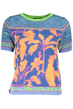 DESIGUAL WOMEN'S LIGHT BLUE SWEATER