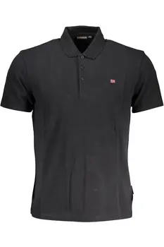 NAPAPIJRI POLO SHORT SLEEVE MAN BLACK