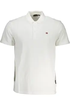 NAPAPIJRI POLO SHORT SLEEVE MAN WHITE