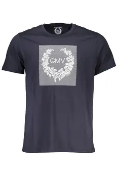 GIAN MARCO VENTURI MEN'S SHORT SLEEVED T-SHIRT BLUE