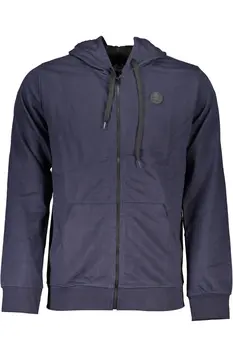 GIAN MARCO VENTURI MEN'S BLUE ZIPPED SWEATSHIRT