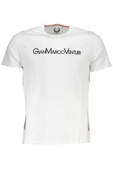 GIAN MARCO VENTURI MEN'S SHORT SLEEVE T-SHIRT WHITE