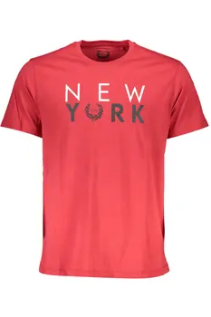 GIAN MARCO VENTURI MEN'S SHORT SLEEVE T-SHIRT RED
