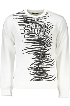 CAVALLI CLASS SWEATSHIRT WITHOUT ZIP MAN WHITE