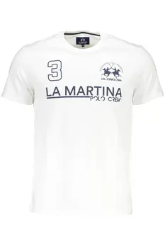 LA MARTINA WHITE MAN SHORT SLEEVE T-SHIRT