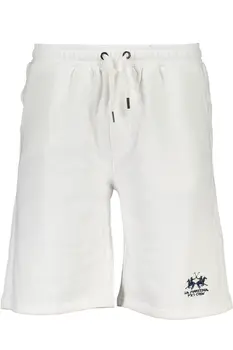 LA MARTINA WHITE MEN'S BERMUDA PANTS
