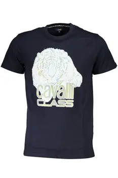 CAVALLI CLASS T-SHIRT SHORT SLEEVE MAN BLUE