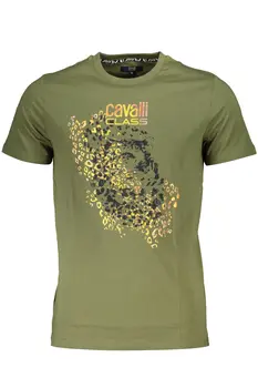 CAVALLI CLASS T-SHIRT SHORT SLEEVE MAN GREEN