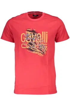 CAVALLI CLASS T-SHIRT SHORT SLEEVE MAN RED