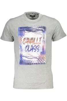 CAVALLI CLASS T-SHIRT SHORT SLEEVE MAN GRAY