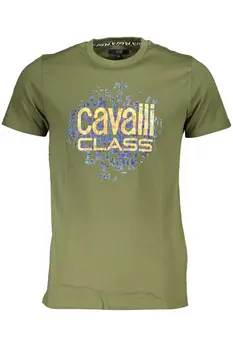 CAVALLI CLASS T-SHIRT SHORT SLEEVE MAN GREEN