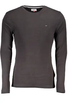 TOMMY HILFIGER MEN'S LONG SLEEVE T-SHIRT BLACK