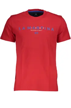 LA MARTINA MEN'S SHORT SLEEVE T-SHIRT RED