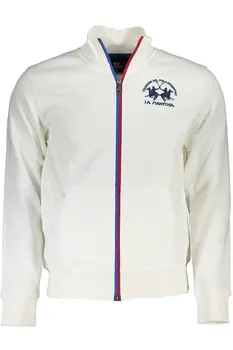 LA MARTINA MEN'S WHITE ZIP SWEATSHIRT