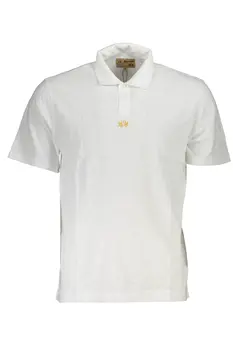 LA MARTINA MEN'S WHITE SHORT SLEEVED POLO SHIRT