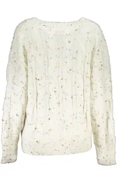 DESIGUAL WHITE WOMEN'S SWEATER
