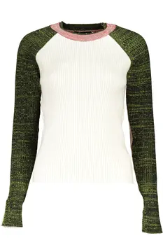 DESIGUAL WHITE WOMEN'S SWEATER