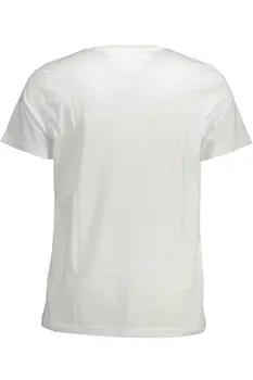 TOMMY HILFIGER MEN'S WHITE SHORT SLEEVE T-SHIRT