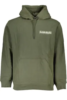 NAPAPIJRI GREEN MEN'S ZIPLESS SWEATSHIRT