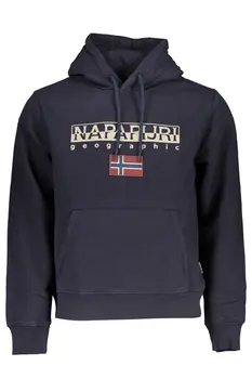 NAPAPIJRI MEN'S BLUE ZIPLESS SWEATSHIRT