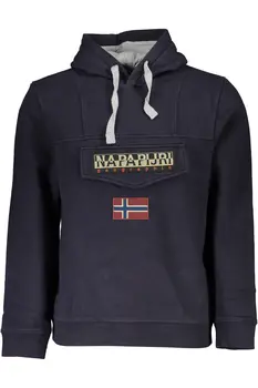 NAPAPIJRI MEN'S BLUE ZIPLESS SWEATSHIRT
