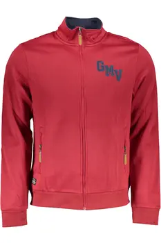 GIAN MARCO VENTURI MEN'S RED ZIP SWEATSHIRT