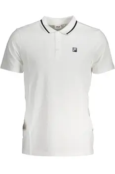FILA MEN'S WHITE SHORT SLEEVED POLO SHIRT
