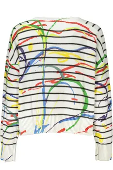 DESIGUAL WHITE WOMEN'S SWEATER
