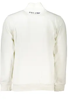 LA MARTINA MEN'S WHITE ZIP SWEATSHIRT