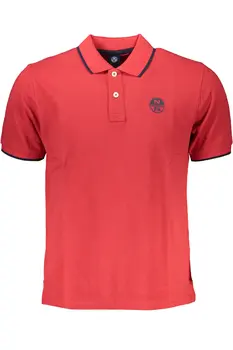 NORTH SAILS MEN'S RED SHORT SLEEVED POLO SHIRT
