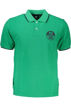 NORTH SAILS GREEN MEN'S SHORT SLEEVED POLO SHIRT