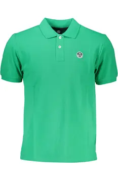 NORTH SAILS GREEN MEN'S SHORT SLEEVED POLO SHIRT