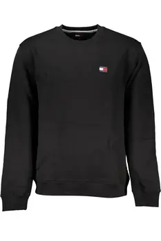 TOMMY HILFIGER MEN'S BLACK ZIPLESS SWEATSHIRT