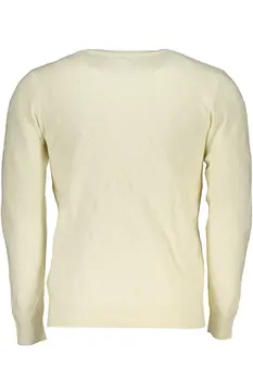 GUESS JEANS WHITE MEN'S SWEATER