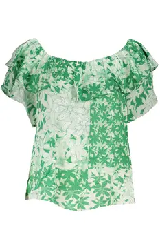DESIGUAL GREEN WOMEN'S SHORT SLEEVE T-SHIRT