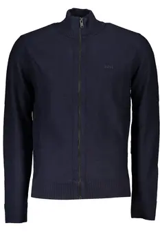 HUGO BOSS MEN'S BLUE CARDIGAN