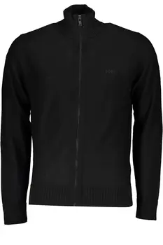HUGO BOSS MEN'S BLACK CARDIGAN