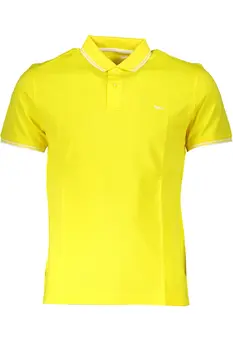 HARMONT & BLAINE YELLOW MEN'S SHORT SLEEVED POLO SHIRT