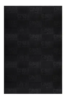 CAVALLI CLASS MEN'S BEACH TOWEL BLACK