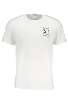BIKKEMBERGS MEN'S WHITE SHORT SLEEVE T-SHIRT
