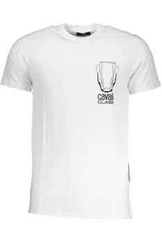 CAVALLI CLASS MEN'S SHORT SLEEVED T-SHIRT WHITE